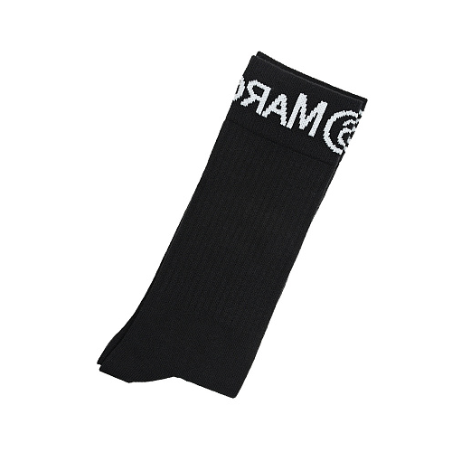 Высокие черные носки MM6 Maison Margiela Черный, арт. M60154 MM045 M6900 | Фото 1