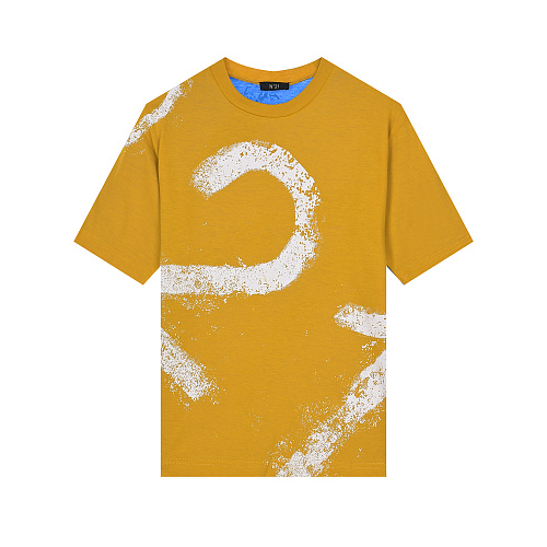 Футболка в стиле color block с белым лого No. 21 Мультиколор, арт. N21580 N0153 0NC09 | Фото 1