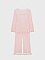 Пижама с кружевной отделкой, розовая