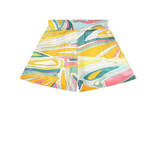Шорты с разноцветным абстрактным принтом Emilio Pucci Мультиколор, арт. 9Q6259 M0008 729GL | Фото 1
