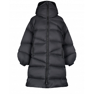 Черное пальто с капюшоном Bacon Черный, арт. BACPICAP290 C0071 | Фото 1