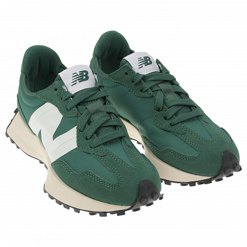 Зеленые кроссовки с белым лого NEW BALANCE Зеленый, арт. MS327GB | Фото 1