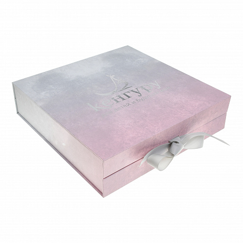 Подарочная коробка на магните, 32х32х8 см Кенгуру Серый, арт. 11040 серый | Фото 1