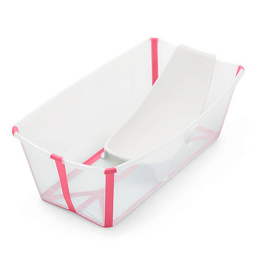Ванна Stokke FlexiBath складная с термочувствительной пробкой, розовая  , арт. 531503 | Фото 1