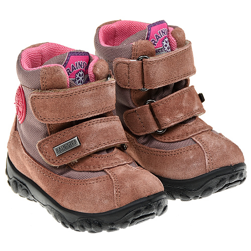 Ботинки из замши для девочек Falcotto Розовый, арт. 001-3001424-01-0M01 | Фото 1