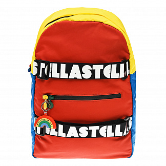 Рюкзак в стиле color block, 24x26x11 см Stella McCartney Красный, арт. 603545SRD11 8490 MULTI 8490 | Фото 1