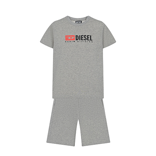 Комплект: футболка и шорты, серый Diesel Серый, арт. J00713 KYATR K963 | Фото 1