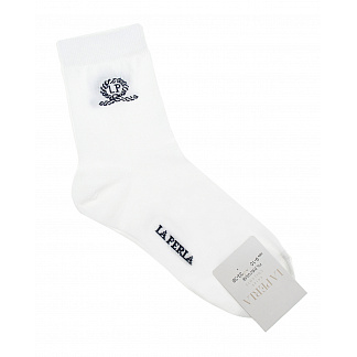 Белые носки с логотипом La Perla Белый, арт. 42035 J35 | Фото 1