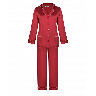 Шелковая пижама бордового цвета Primrose Бордовый, арт. 1W.502RB.S015 | Фото 1
