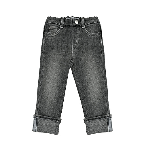 Серые джинсы с отворотами Emporio Armani Серый, арт. 3LHJ74 4D32Z 0007 | Фото 1