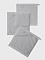 Набор Полотенец 3шт 30*30см "Soft Silver" Soft touch, Благородное серебро