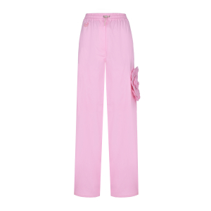Розовые брюки с карманом-карго