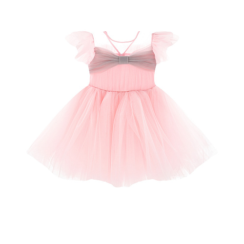 Розовое платье с рукавами-крылышками Sasha Kim Розовый, арт. SK GINA 939511 PINK 10 | Фото 1