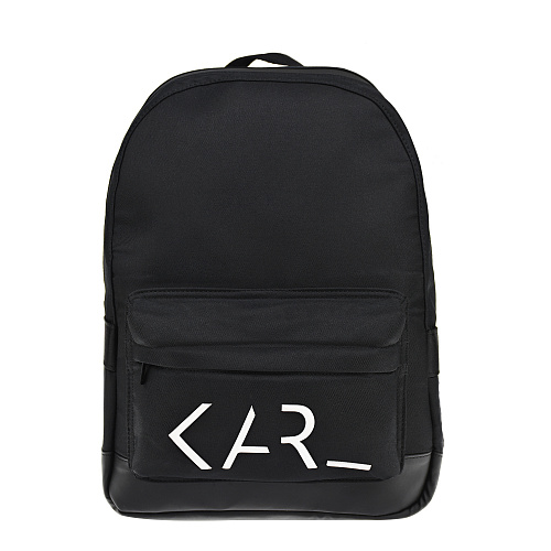Черный рюкзак с контрастным лого Karl Lagerfeld kids Черный, арт. Z20061 09B | Фото 1