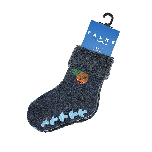Темно-синие махровые носки с защитой от скольжения Falke Синий, арт. 12245 6875 | Фото 1