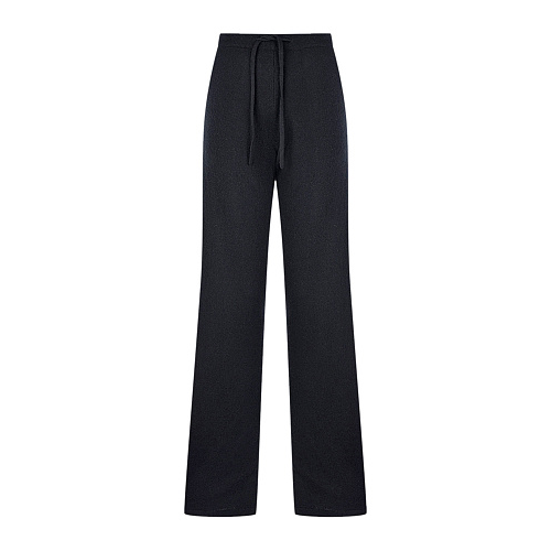 Черные брюки с поясом на кулиске Chinti&Parker Черный, арт. KJ222 BLACK | Фото 1
