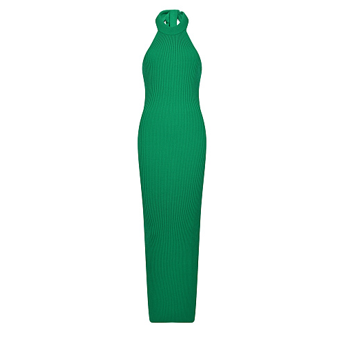 Зеленое трикотажное платье Federica Tosi Зеленый, арт. AK048 0035 | Фото 1