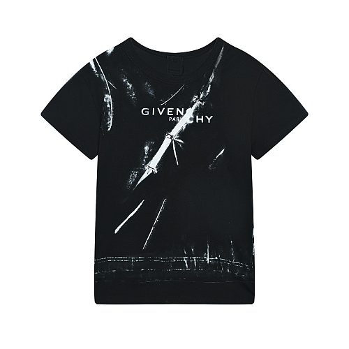 Черная футболка с принтом Givenchy Черный, арт. H15248 09B | Фото 1