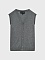 Вязаный жилет, серый