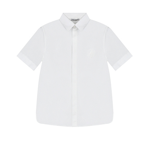 Белая рубашка с короткими рукавами Dolce&Gabbana Белый, арт. L43S25 G7WSF W0800 | Фото 1