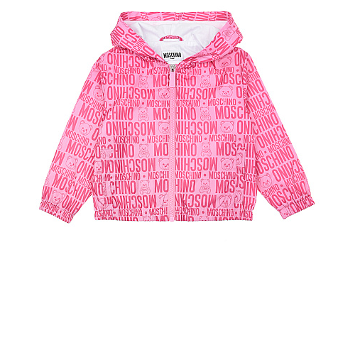 Розовая ветровка с логотипом Moschino Розовый, арт. MNS01H L3B30 85557 | Фото 1
