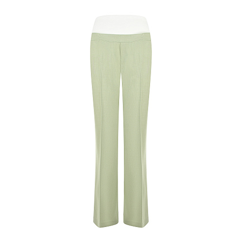 Зеленые брюки со стрелками Pietro Brunelli Зеленый, арт. PN0222 PL0080 0720 | Фото 1