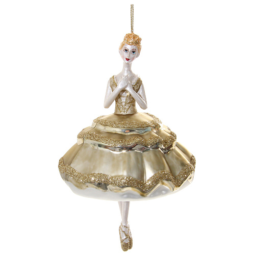 Подвеска Балерина золотая пачка, стекло, 15 см SHISHI , арт. 52005 | Фото 1