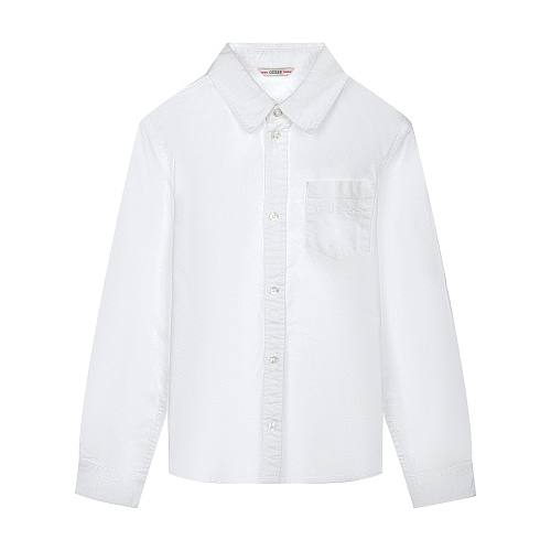 Однотонная белая рубашка Guess Белый, арт. L2YH01 W9CL0 G011 | Фото 1