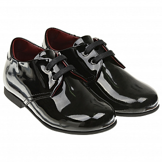 Черные лакированные туфли для мальчиков Dolce&Gabbana Черный, арт. DL0029 A1328 80999 | Фото 1