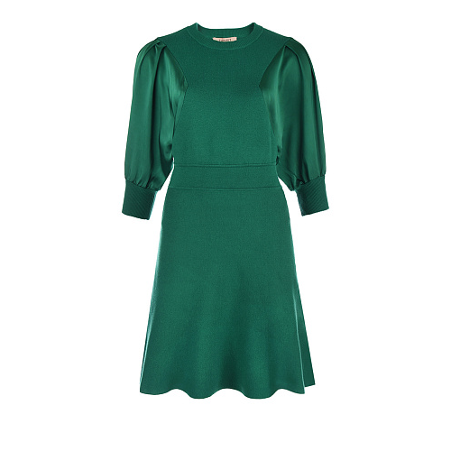 Зеленое платье с рукавами 3/4 TWINSET Зеленый, арт. 212TT3151 00281 | Фото 1
