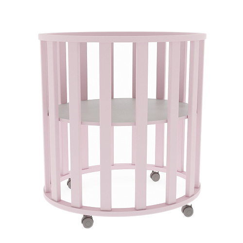 Кроватка для новорожденного Circle Pink Rabbit , арт. CI.0111.06.P | Фото 1