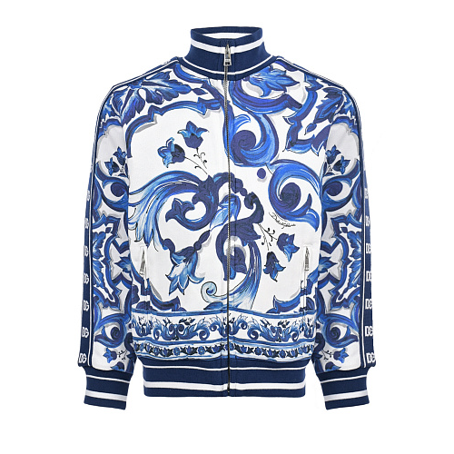 Спортивная куртка с принтом &quot;майолика&quot; Dolce&Gabbana Мультиколор, арт. L5JW7A G7EX5 HH3TN | Фото 1