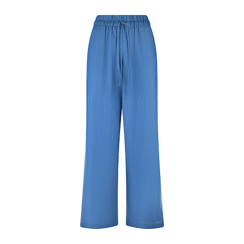 Синие брюки с поясом на кулиске Dan Maralex Синий, арт. 361040113 | Фото 1