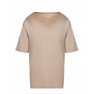 Шелковая блуза пудрового цвета Panicale , арт. D31941G/MC 31D94A 0220 | Фото 1