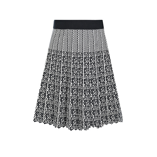 Серая плиссированная юбка с геометрическим принтом Emporio Armani Серый, арт. 3L3N50 3MGUZ F933 | Фото 1