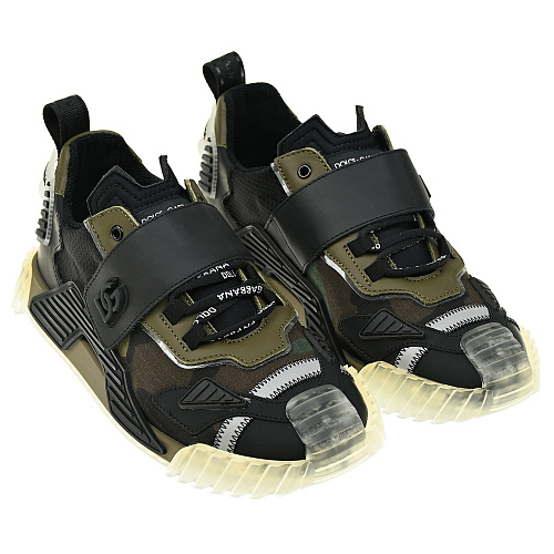 Камуфляжные кроссовки NS1 Dolce&Gabbana Черный, арт. DA5043 AQ713 8B973 | Фото 1