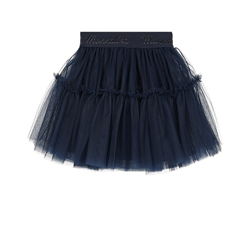 Темно-синяя юбка-пачка Monnalisa Синий, арт. 170GON T9945 056S | Фото 1