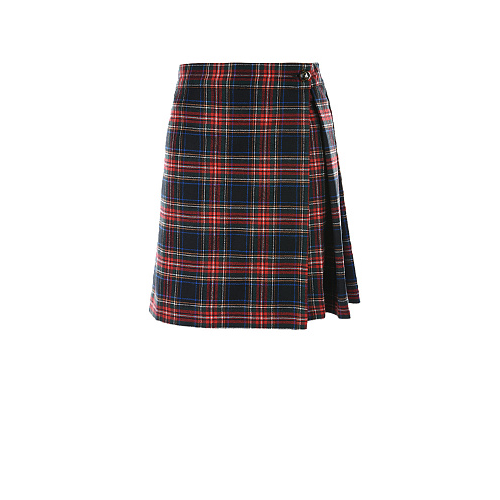 Шерстяная юбка с принтом тартан Dolce&Gabbana Мультиколор, арт. L53I79 FQCA2 S8100 | Фото 1