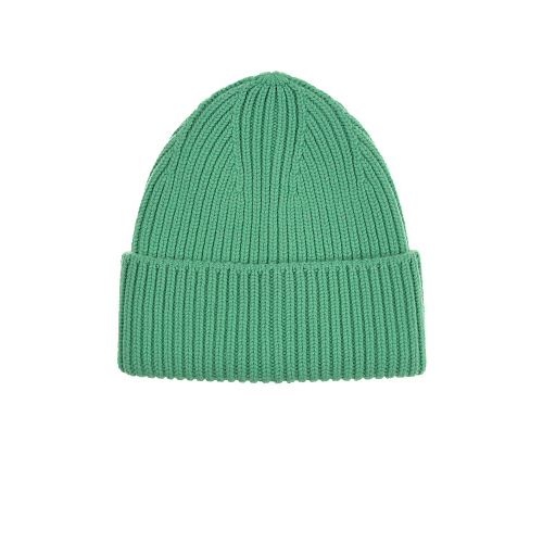 Зеленая шапка бини из шерсти и кашемира MRZ Зеленый, арт. FW22-0126 0906 | Фото 1