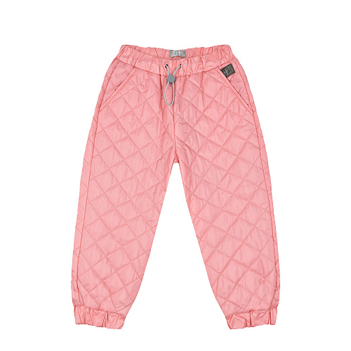 Розовые стеганые брюки IL Gufo Розовый, арт. A22PL340N0068 3407 BUBBLE PINK | Фото 1