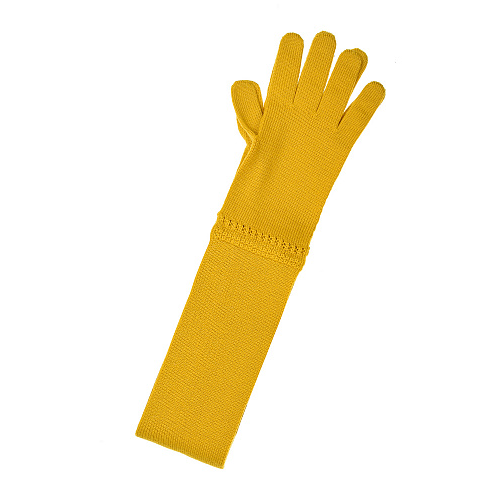 Желтый шарф с имитацией перчаток 190х8 см Vivetta Желтый, арт. 21IV2M130007010 3331 | Фото 1