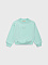 Свитшот укороченный, бирюзовый