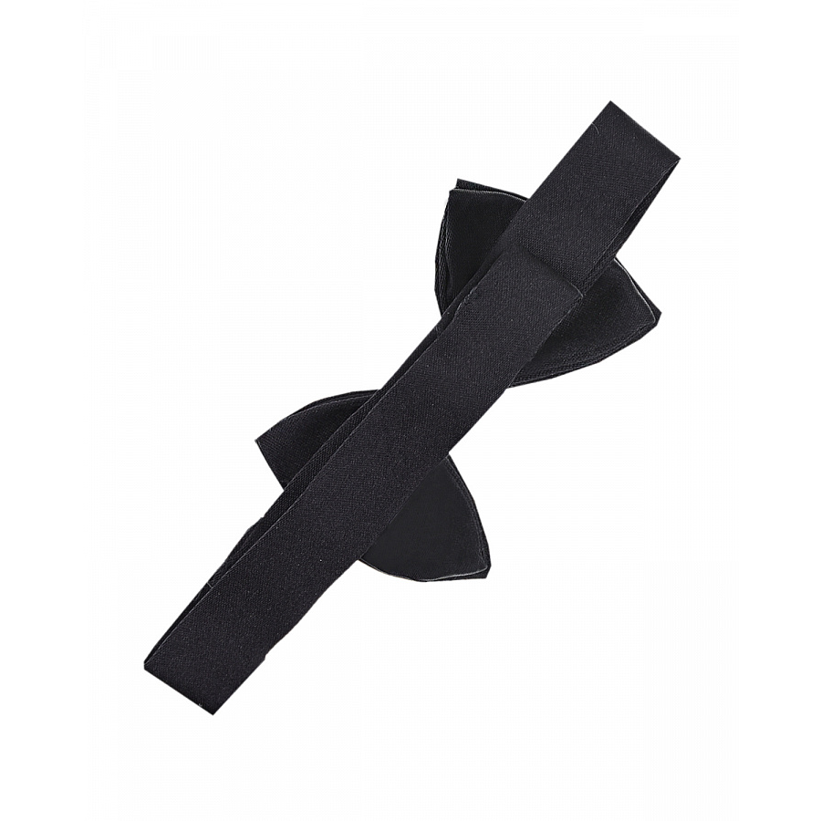 Черный галстук-бабочка из шелка Dolce&Gabbana Черный, арт. LN1A58 G0U05 N0000 | Фото 2