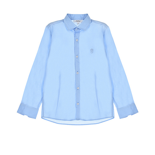 Голубая рубашка с вышитым гербом Aletta Голубой, арт. AM210444LR-76 631 | Фото 1