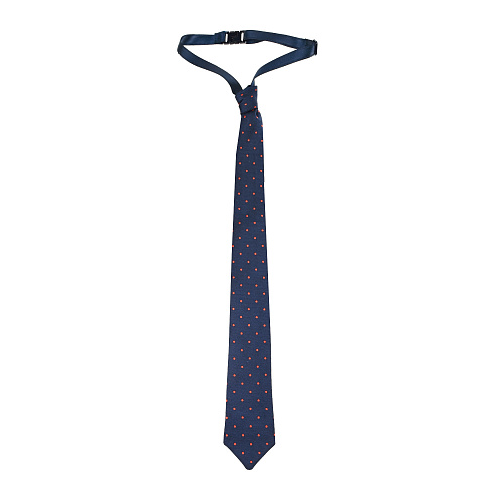 Синий галстук в красный горошек Aletta Синий, арт. AMP000619FV 228 | Фото 1