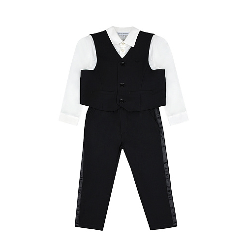 Классический комплект: рубашка, брюки и жилет Emporio Armani Черный, арт. 6HH810 4N3FZ 999 | Фото 1
