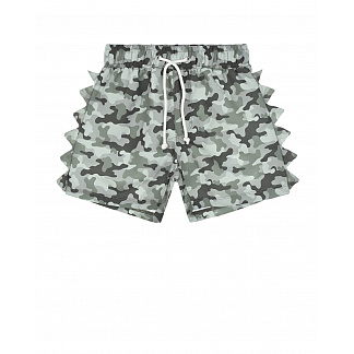 Камуфляжные шорты для купания Yporque Зеленый, арт. SS210086 CAMO | Фото 1