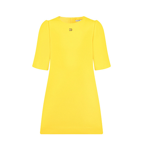 Желтое платье-трапеция Dolce&Gabbana Желтый, арт. L53DB1 FURK2 A0177 | Фото 1