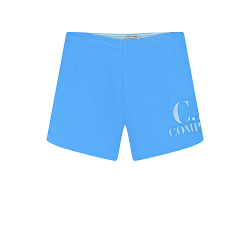 Голубые шорты для купания CP Company Голубой, арт. 12CKBW014B-005904G 833 | Фото 1