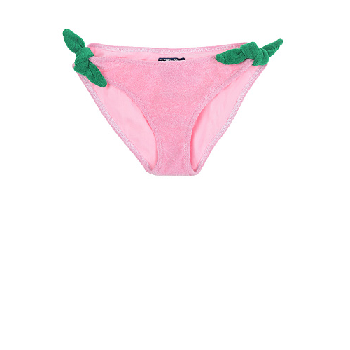 Розовые плавки с зелеными завязками Saint Barth Розовый, арт. LILL001 00863B EMB PRINCE | Фото 1